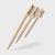 Bamboo food skewers with logo