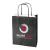 Black paper bags printed with a business logo - available online with Helloprint