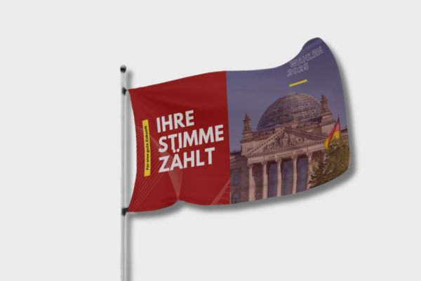 Wahlkampf-Flaggen