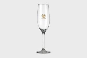 A 21 cl champagne glass available with custom printing options for cheap prices at leafletsprinting.com