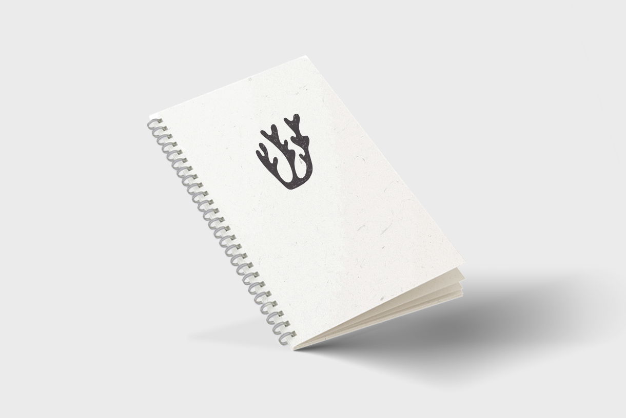 Libreta de hierba de elefante con espiral