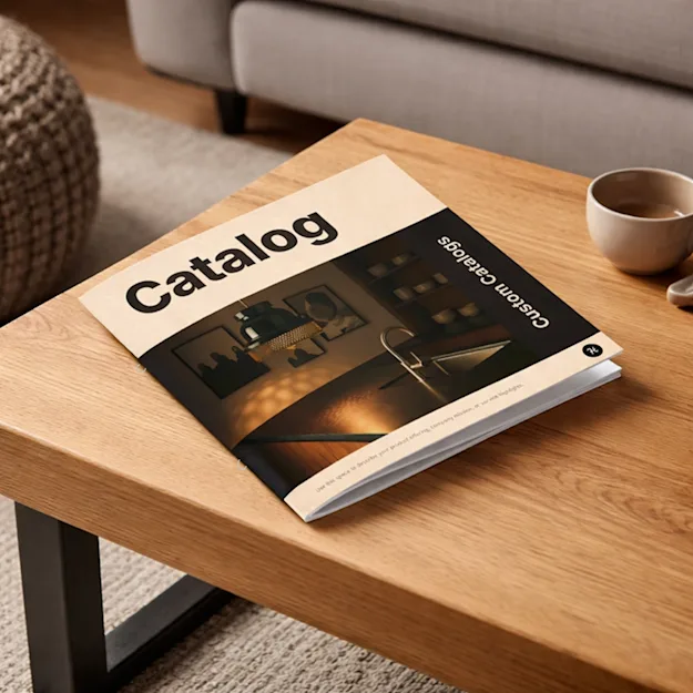 Brochure à agrafes boucles