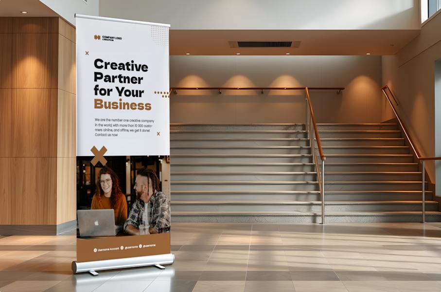 Retractable Banner Printing US | Pop Up Banners | Roll Up Banner Printing