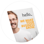 A personalised flyer printed with logo and text on 135gsm silk paper available for a cheap price at Helloprint