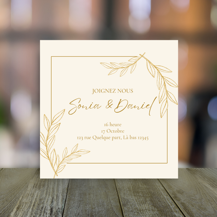 Faire-part de mariage personnalisé