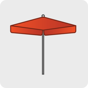 Parasol complet (Toile + armature)