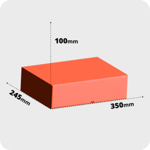 Dimensiones:<br>350 x 245 x 100 mm