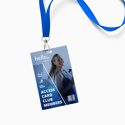 A PVC rectangular card available with customised printing options for a cheap price at HelloPrint