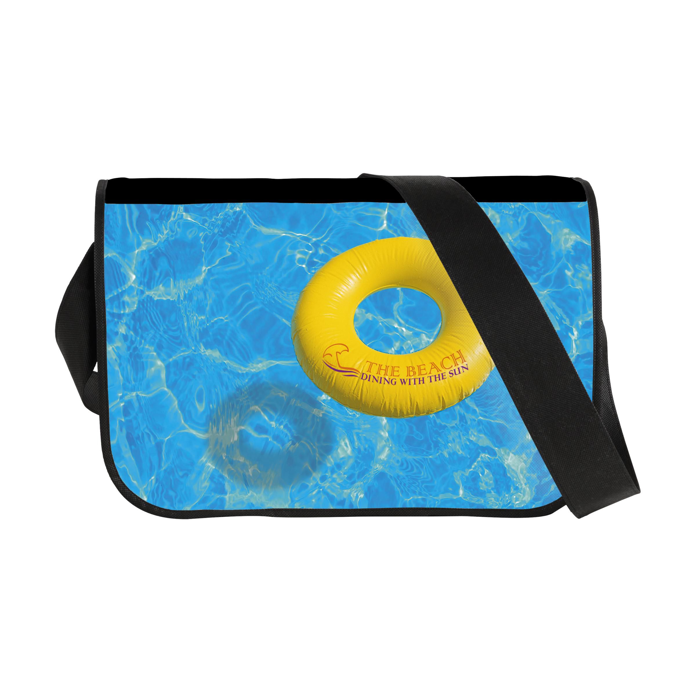 Cheap cross body travel bag which can be personalised at Helloprint. Ideal for company employees. 