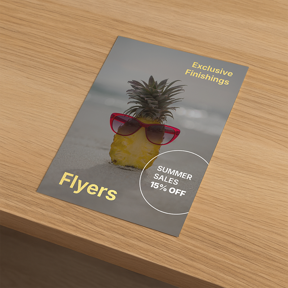 Flyers with Exclusive Finishes
