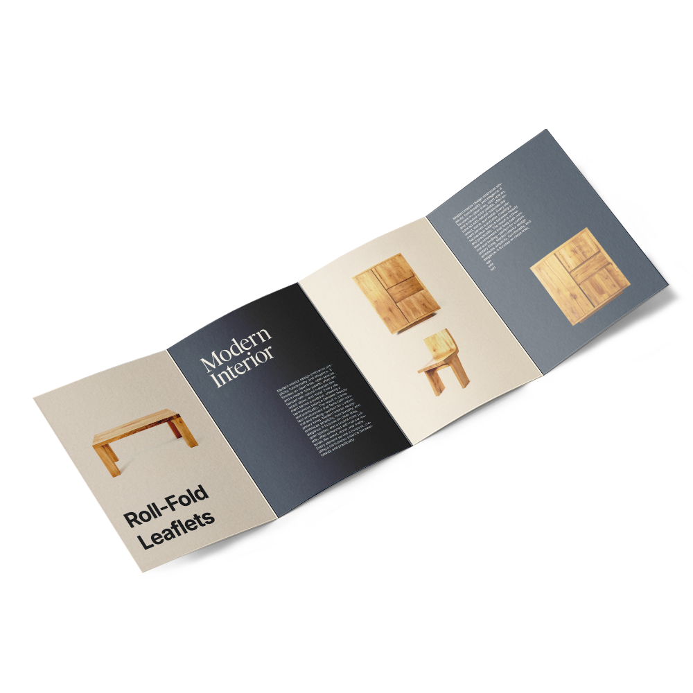 3 plis - 4 volets roulés