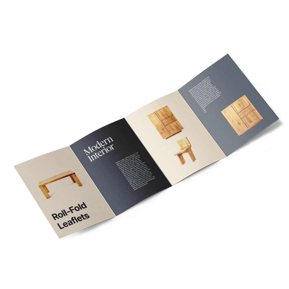 Roll Fold Leaflets