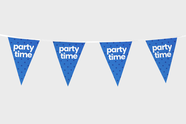 Gepersonaliseerde gortvlaggen voor uw bedrijfsevenement - bedrukt met Drukhuisje.com