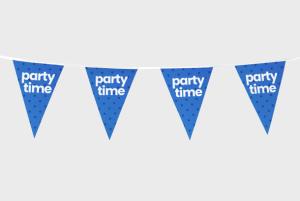 Personalised bunting flags for your company event - printed with stopandprint.it