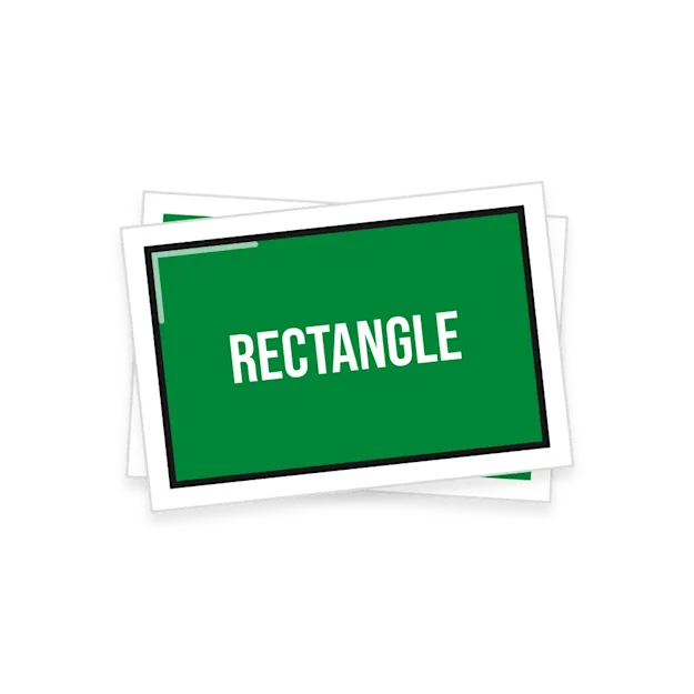 Pegatinas rectangulares