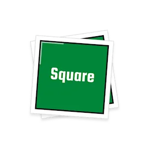 Quadratische Sticker