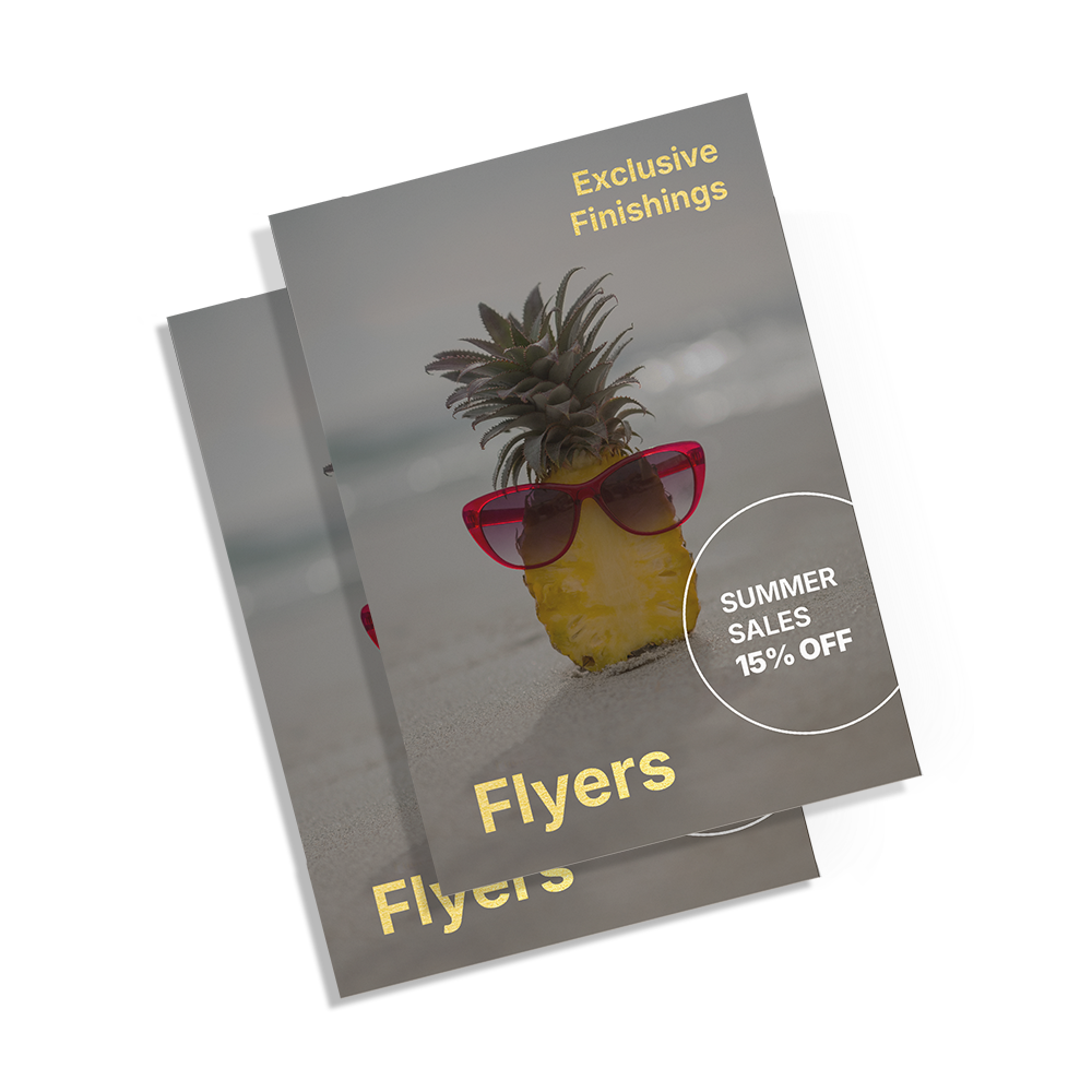Flyers with Exclusive Finishes