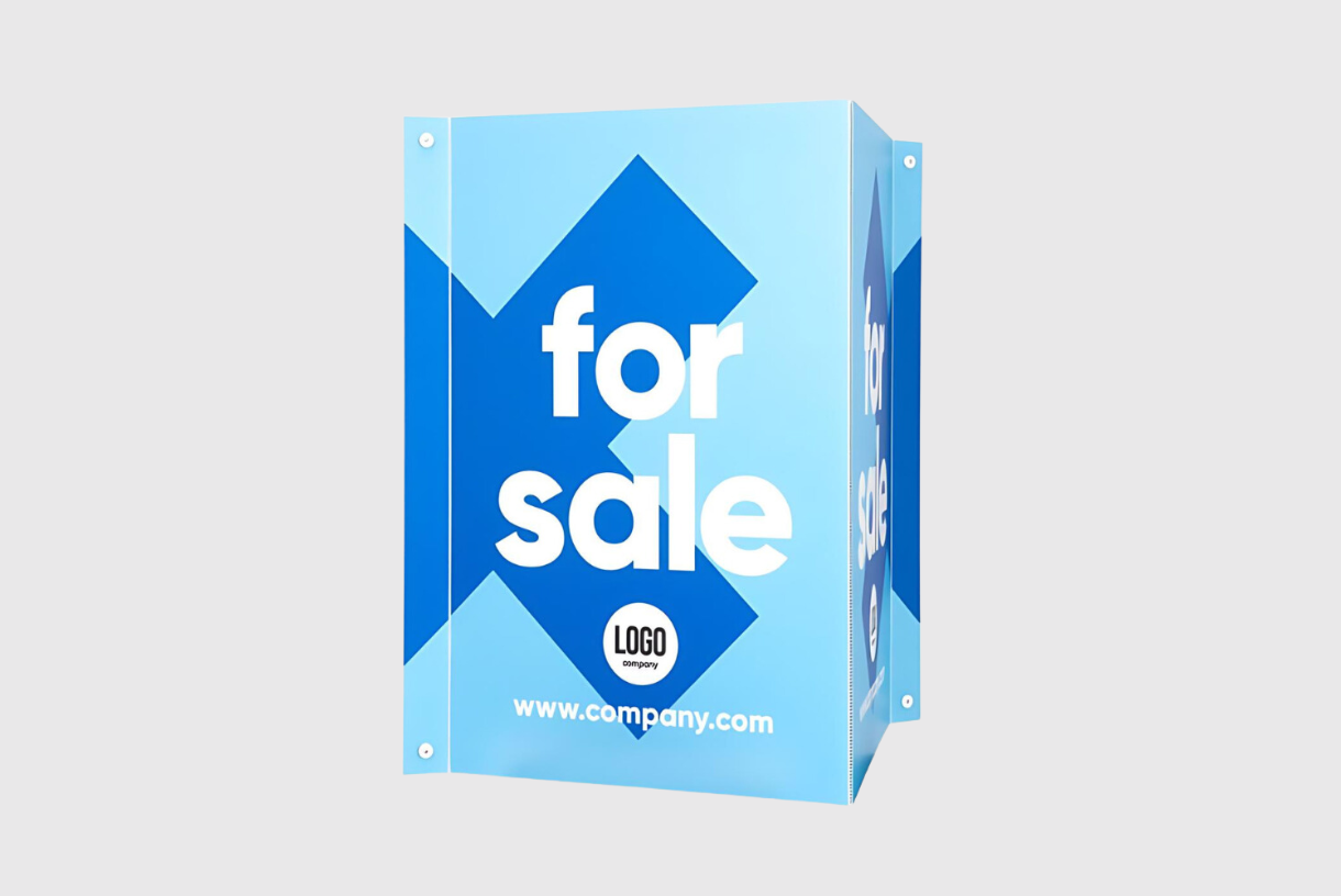 Carteles Polipropileno plegados