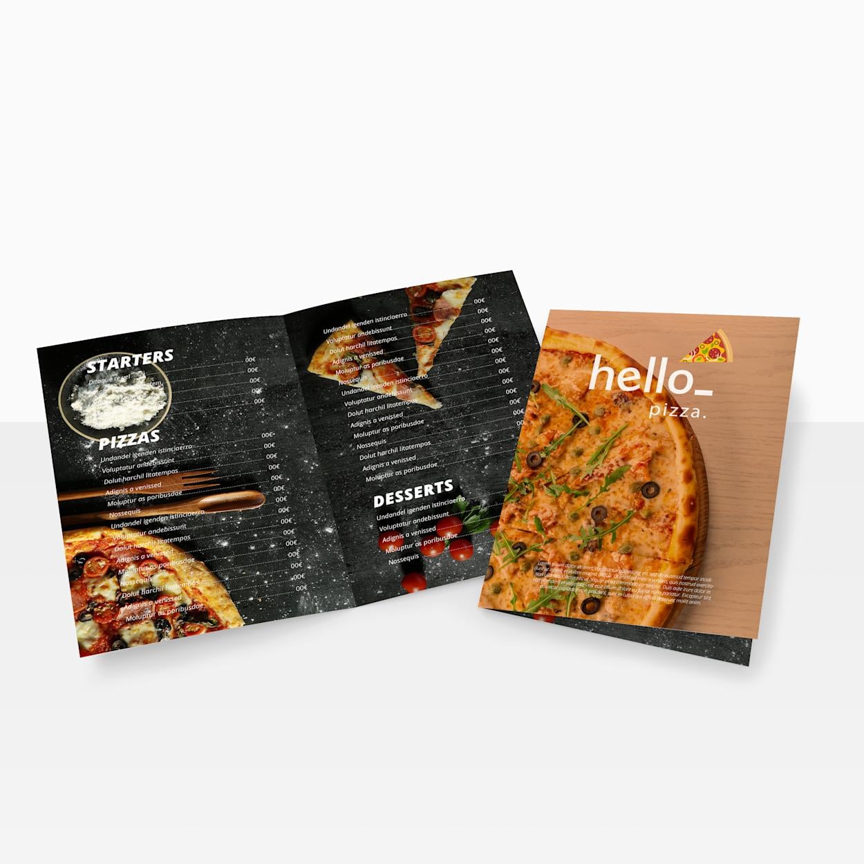Image 3 for Half Fold Menu Template