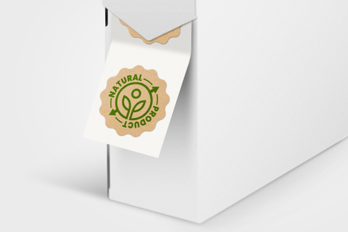 Custom Size Eco-friendly Labels on Roll