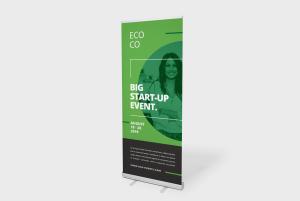 Recyclebare roll-up banners