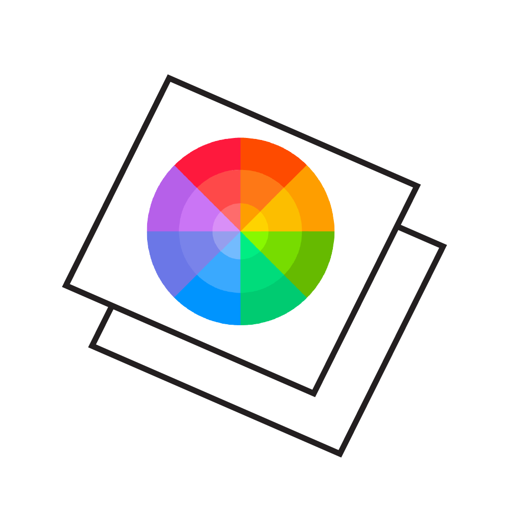 Non light-transmitting print (full colour + 200% white)