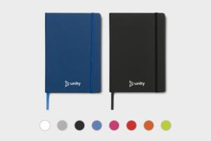 Personalised notebooks in many colourful option - printed at print.sd-print-service.de