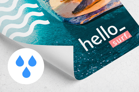 Cheap Waterproof Poster Printing all over the UK | Free delivery and 100% satisfaction guarantee for all personalised posters with Helloprint