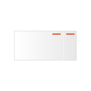 2x nummeren, 1 scheurperforatie