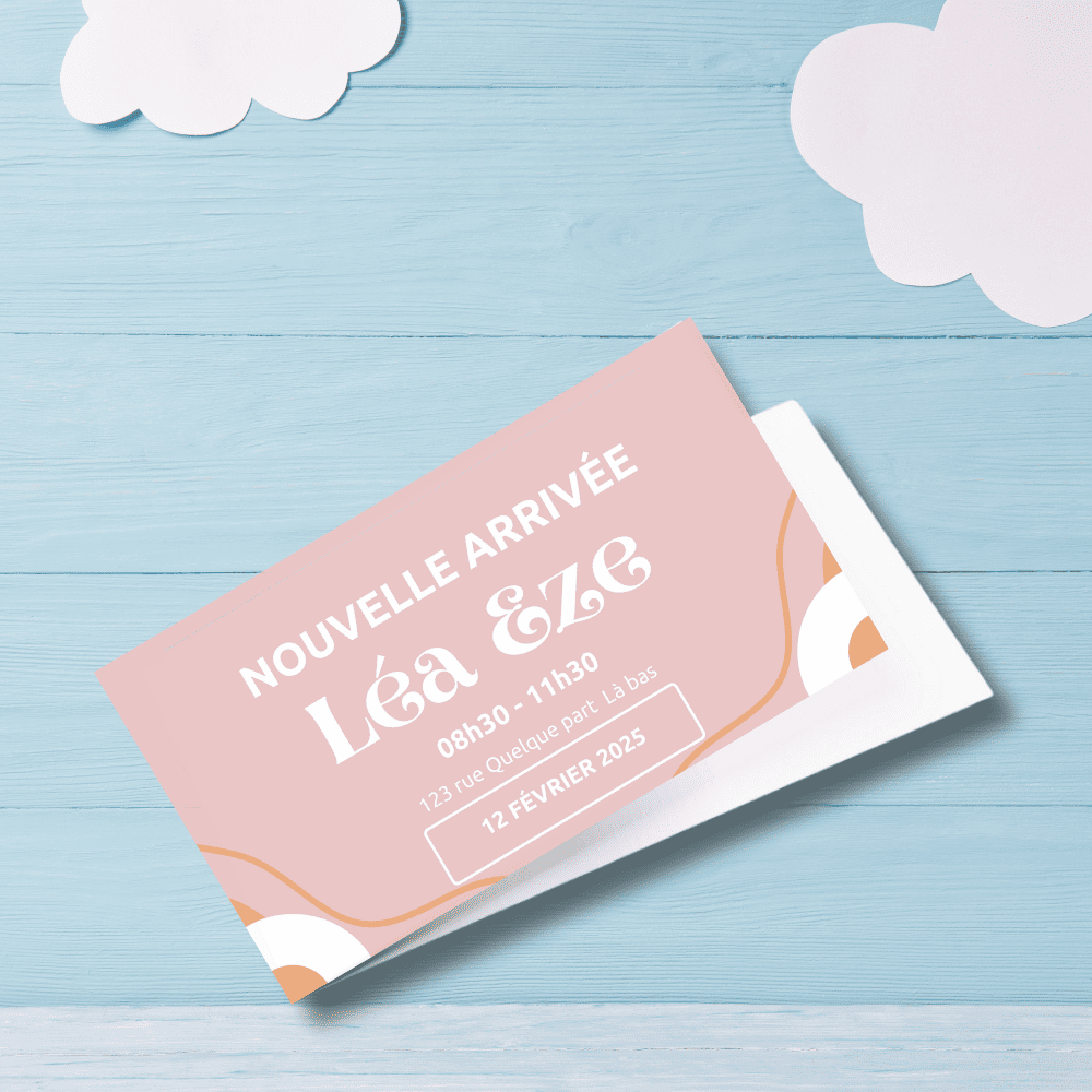Faire-part de naissance personnalisé