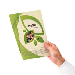 Bestelle unsere nachhaltigen und umweltfreundlichen Naturflyer bei Helloprint.
