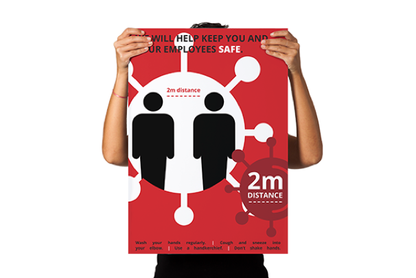 Anti COVID-19 Posters - Red