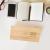 Wireless charger bamboo alarm clock with logo