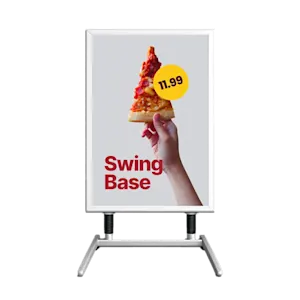 Kundenstopper mit Stahlfuß