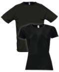 Bedrucke sportliche T-Shirts mit Deinem Design bei Helloprint. In der Farbe Schwarz verfügbar.