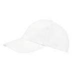 Gorra de color blanco con impresión de logo o diseño disponible en Helloprint