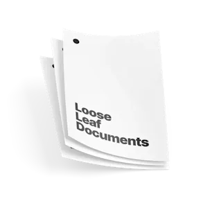 Hojas sueltas para archivadores