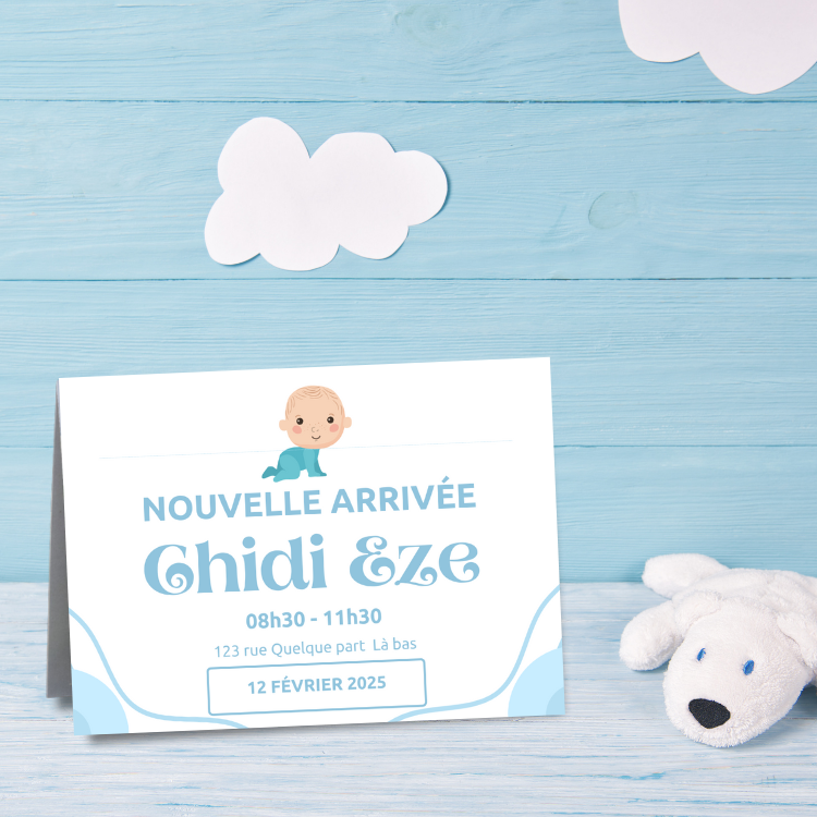 Faire-part de naissance personnalisé