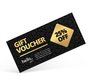 Luxury black and gold voucher