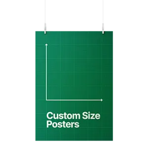Custom size posters printed online at HelloPrint