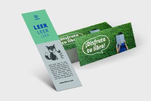 Classic Bookmarks with an example design from Helloprint