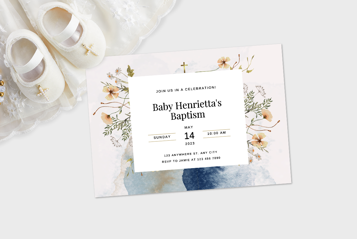 Invitaciones de bautizo y baby shower