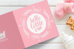 Custom Printed Birth announcement cards available at ZPRESS Print