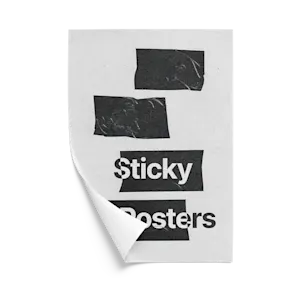 Sticky posters custom printed online at HelloPrint