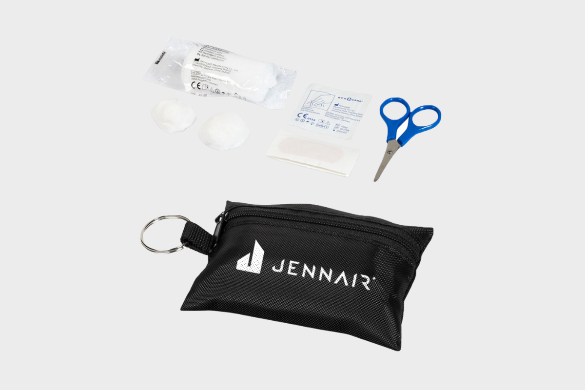 First Aid Keyring Pouch 16 Pieces