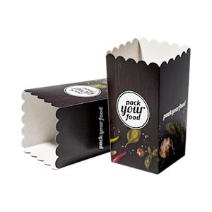 Popcorn Box with Plug-in Bottom 9.9 x 9.9 x 19.6 cm