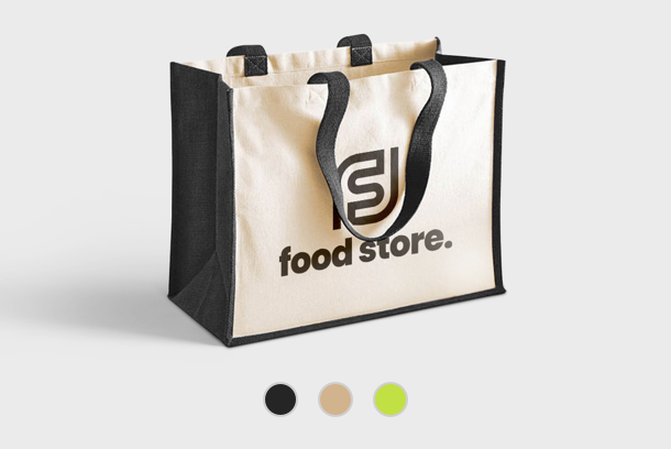 Get your own custom half cotton half jute bags printed online with Helloprint