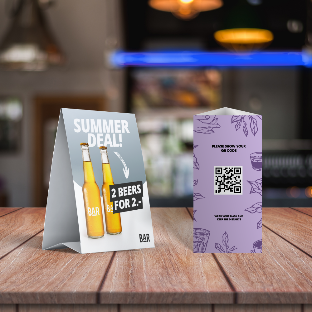 Table Button Card Table Talkers | Custom Printed Table Cards