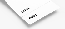 Billets de tombola sur toile