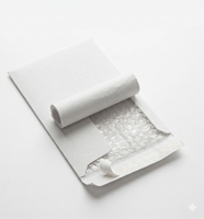 White paper with bubble wrap